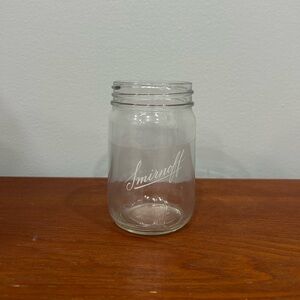 New Mason Jar w Smirnoff Logo